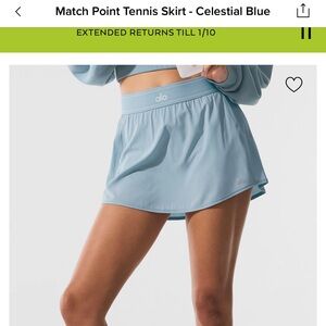 ALO match point tennis skirt
